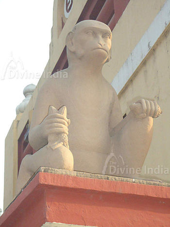 Monkey Sculpture, Birla Mandir