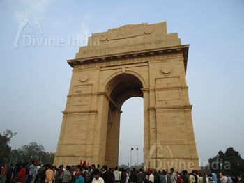 From another angle of The India Gate