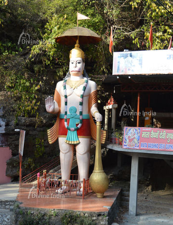 Giant statue of Lord Hanuman at Tapkeshwar Temple