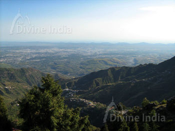 Mussoorie view from the top of the hill 