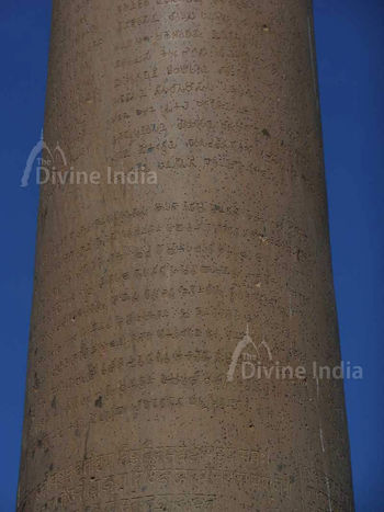 Ashoka Pillar in Feroz Shah Kotla Fort