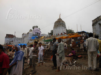 A ancient temple in Bateshwar, on the banks of the Yamuna