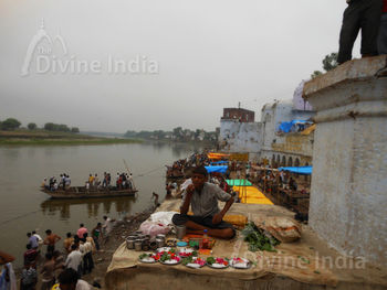 A ancient temple in Bateshwar, on the banks of the Yamuna