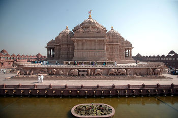 Back side view of Akshardham Temple