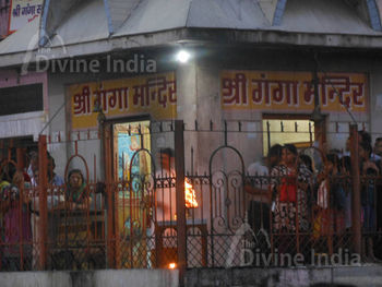 The Ganga temple haridwar evening arati
