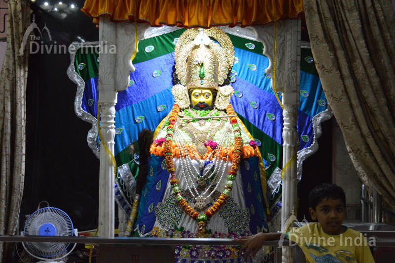 Idol of shri khatu shayam ji at Shri Laxmi Narayan baikunth dham Mandir