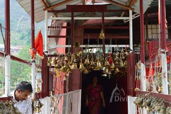 inside entry gate of dhari devi temple
