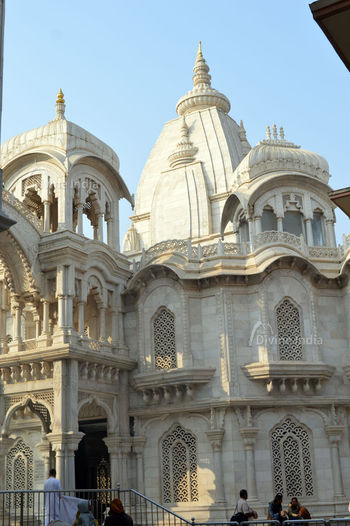 Other view of beautiful iskcon temple vrindavan