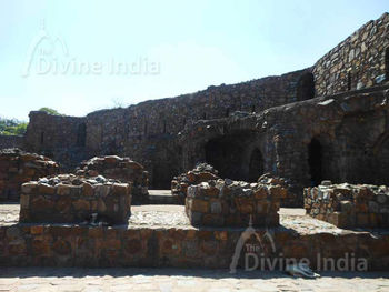 Ruins Palace in Feroz Shah Kotla Fort