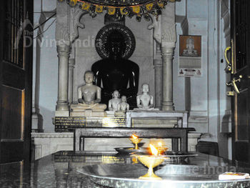 Idol of Neminath Swami at Digambar Jain Temple Shouripur