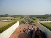 Beautiful Garden at Lotus Temple
