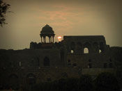 Beautiful Sunset scene at Bara Darwaza, Purana Qila