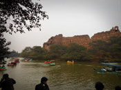 Lake outside Purana Qila