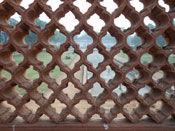 railing cross jali at safdarjung tomb