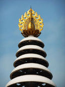 Top of shanti stupa