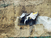 old style house in mud rock at bateshwar 