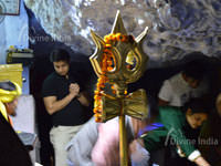Tapkeshwar Mahadev Trisul at tapkeshwar temple