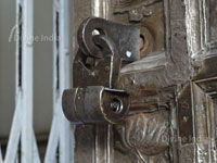 Ancient door lock of kangra devi temple