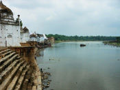A ancient temple in Bateshwar, on the banks of the Yamuna