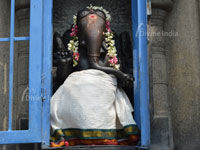 Lord Ganesha Sculpture at uttara swaminath temple