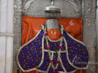Main idol of lord hanuman at hanuman temple karol bagh
