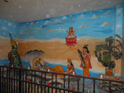 Vishnu and Laxmi Sculpture at Moksha Dham Temple