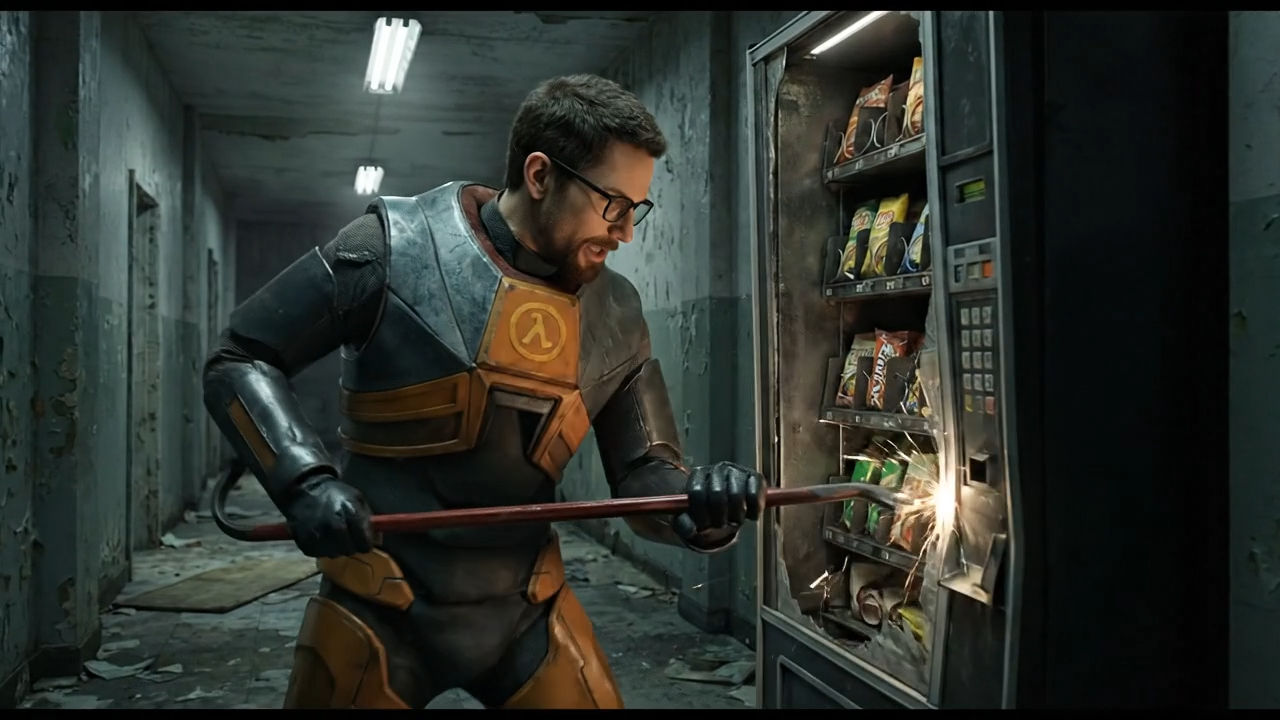 breaking in to vending machine for the candy