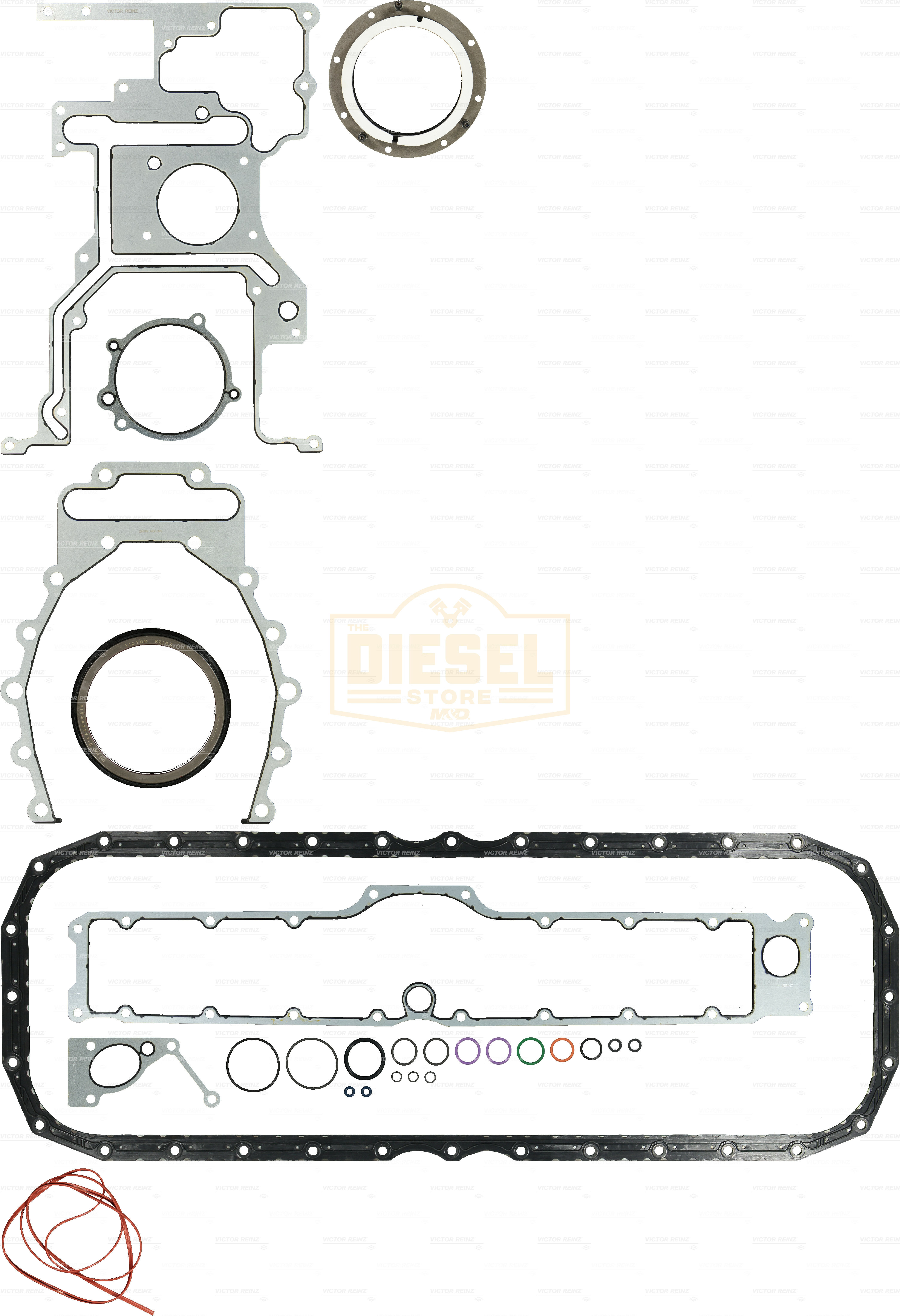 GASKET SET LOWER/CRANKCASE ISX CM870/871 MEMO