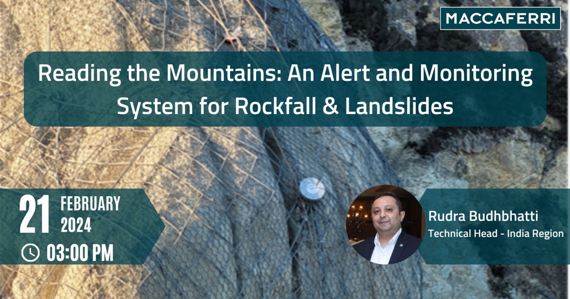 WEBINAR – Reading the Mountains: An Alert and Monitoring System for Rockfall & Landslides