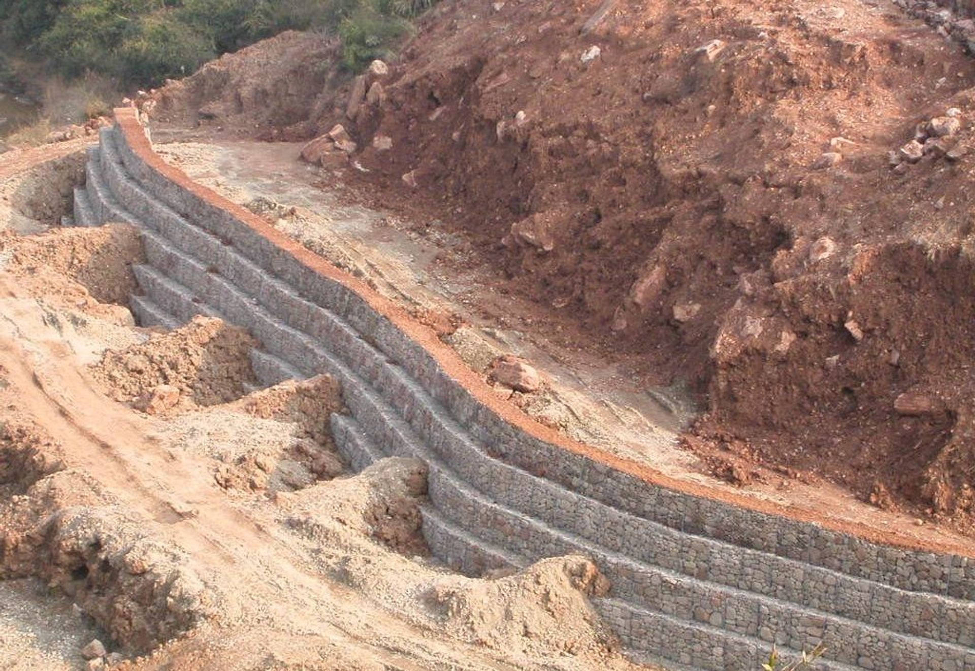 常张高速公路K129右侧弃土场挡墙  
