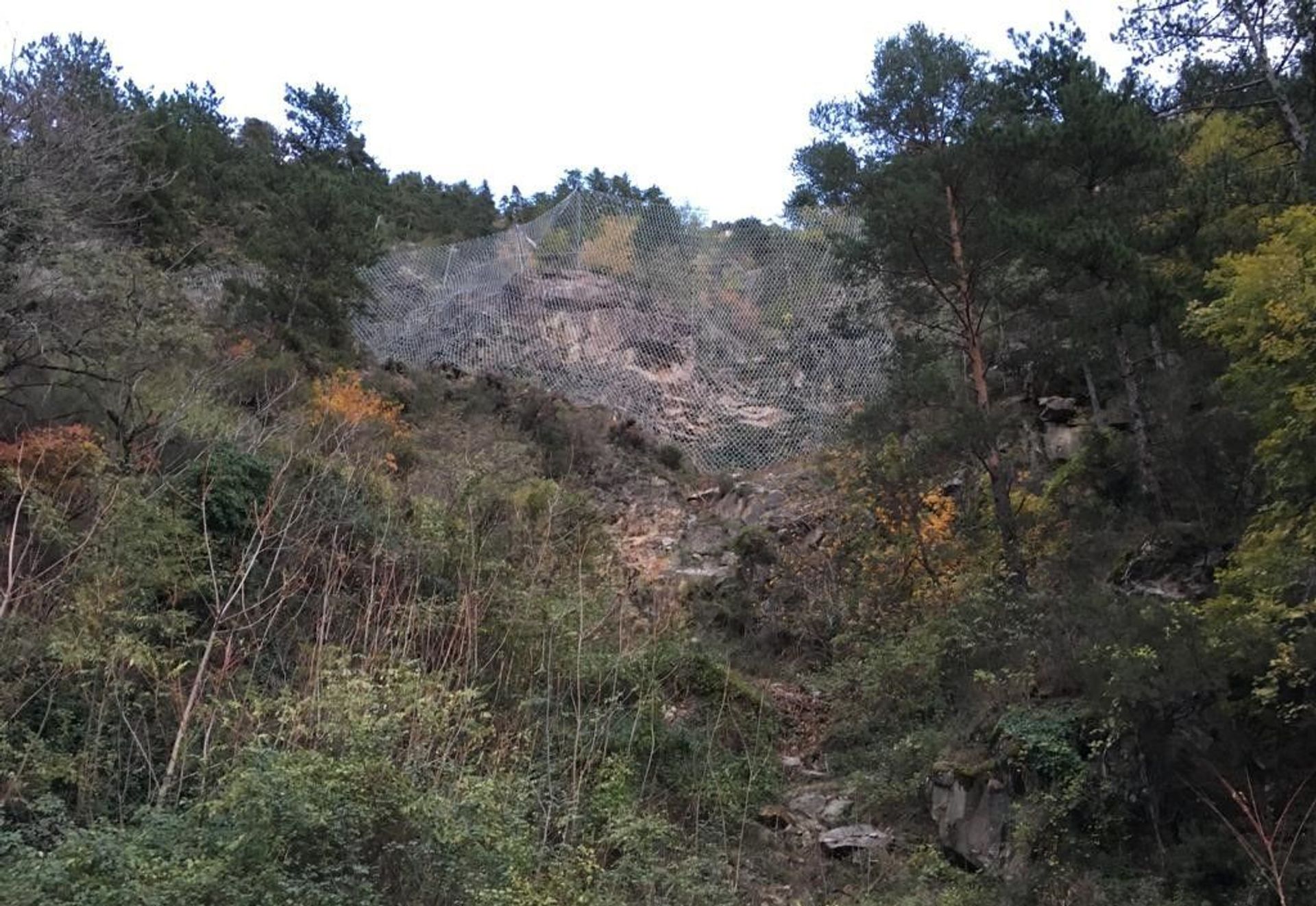 AVALOIR DE PROTECTION CONTRE LES CHUTES DE BLOCS VALLON DU FRACHET