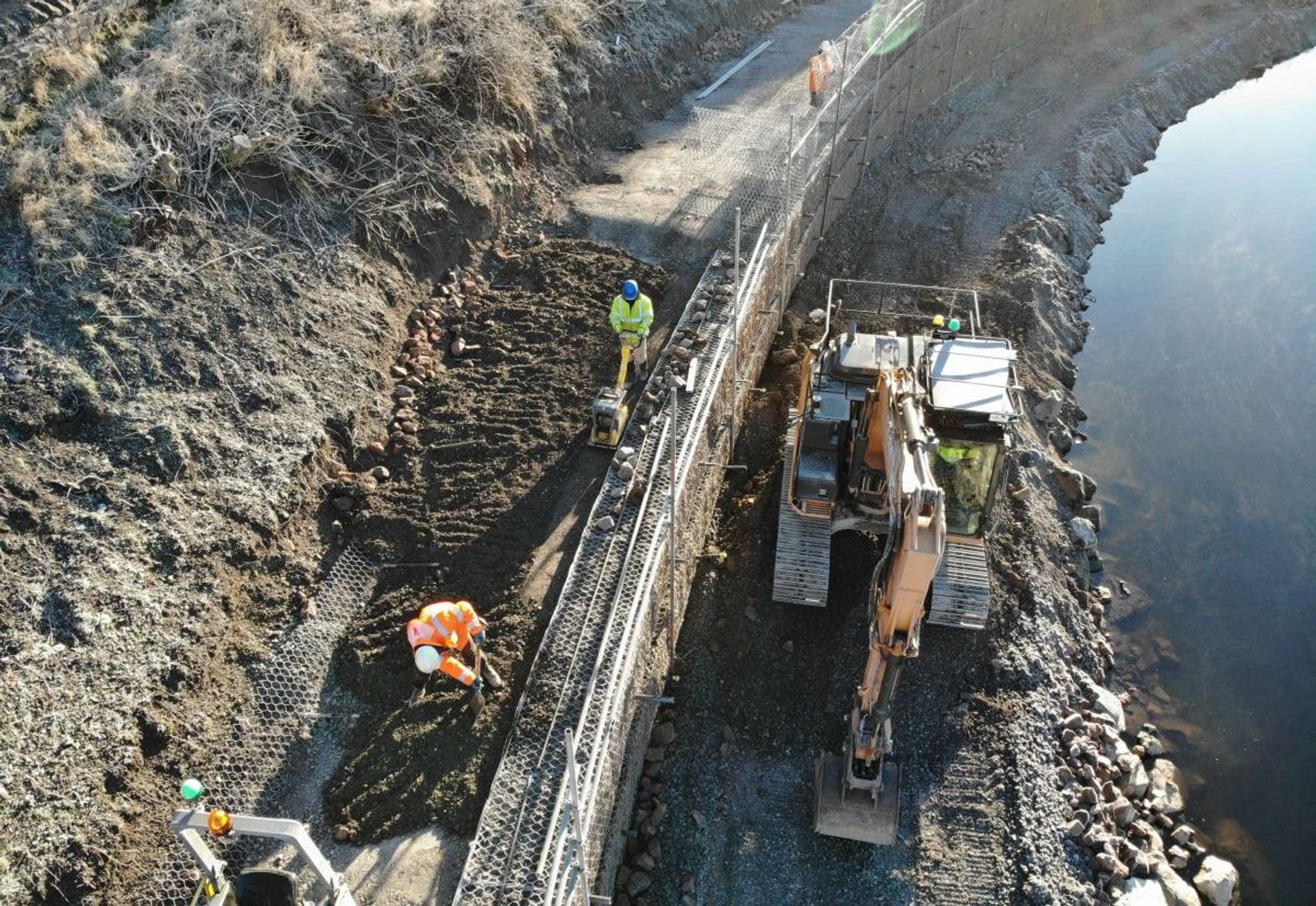 A72 Peebles Road Widening Reinforced Soil Retaining Wall Solution Along River Tweed