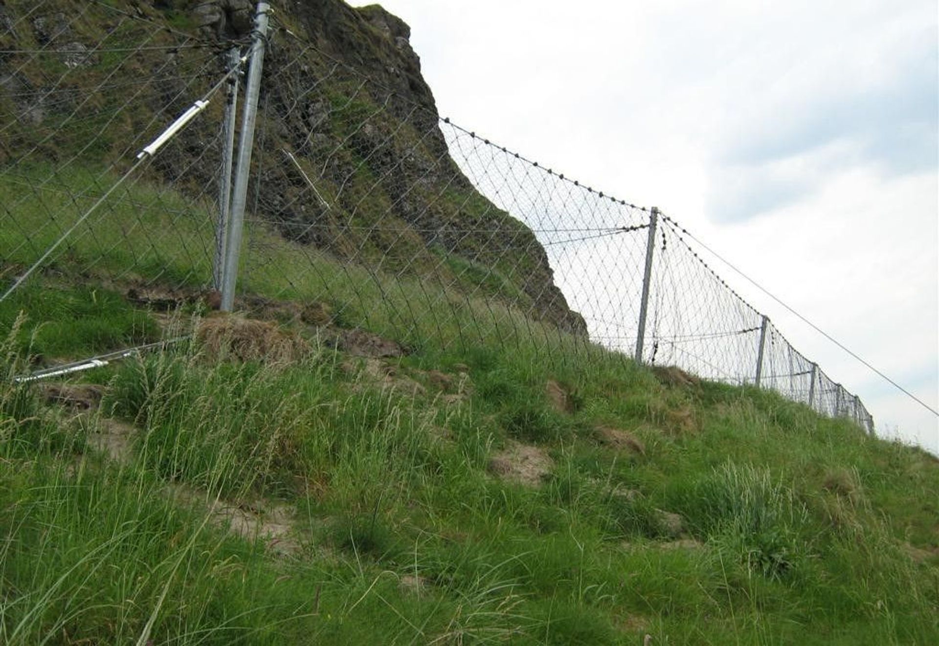 Rockfall Protection on A2 Seacoast Road, Downhill