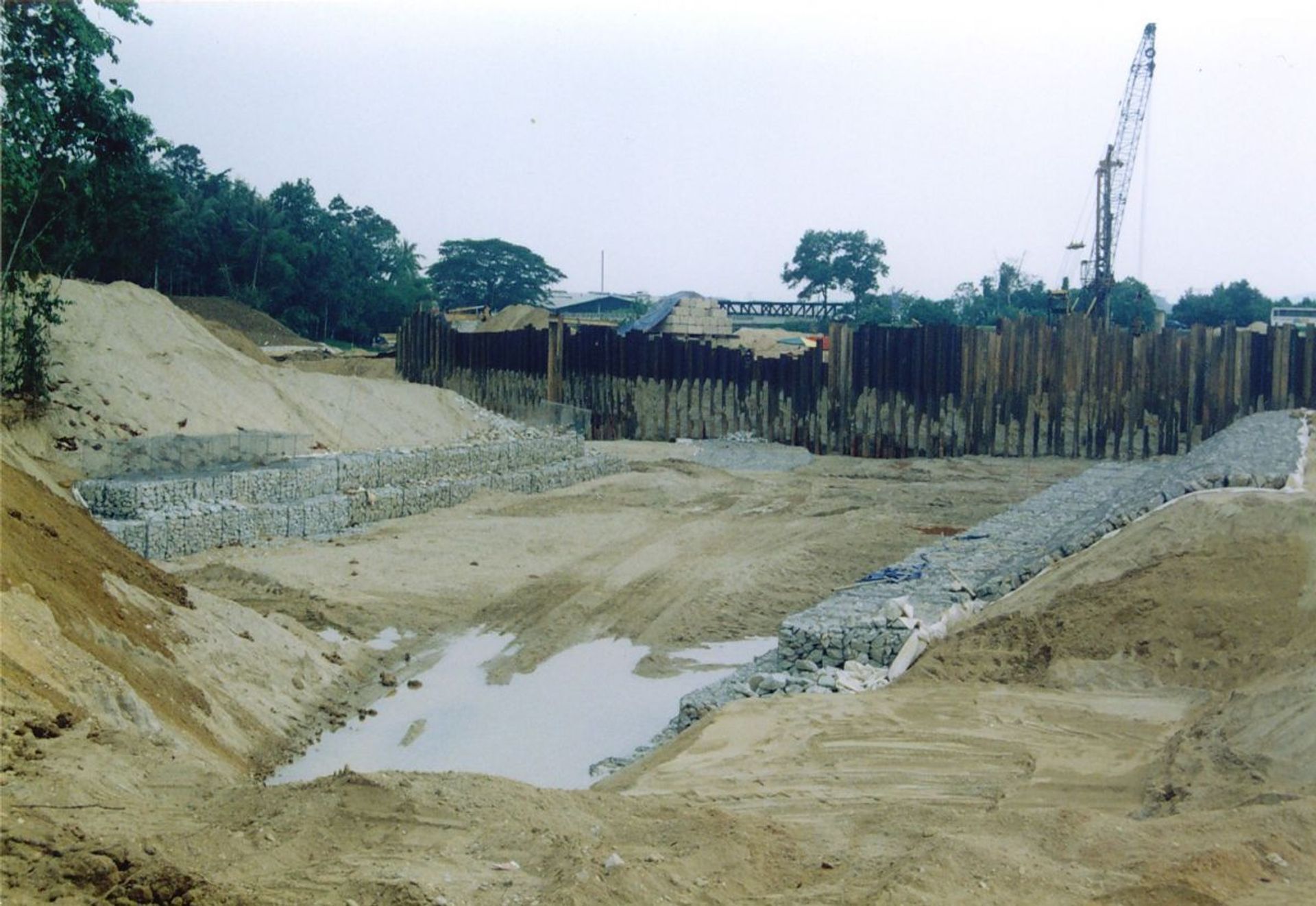 RIVER CHANEL LINING HYDRAULICS AT KUALA KUBU BHARU, SELANGOR