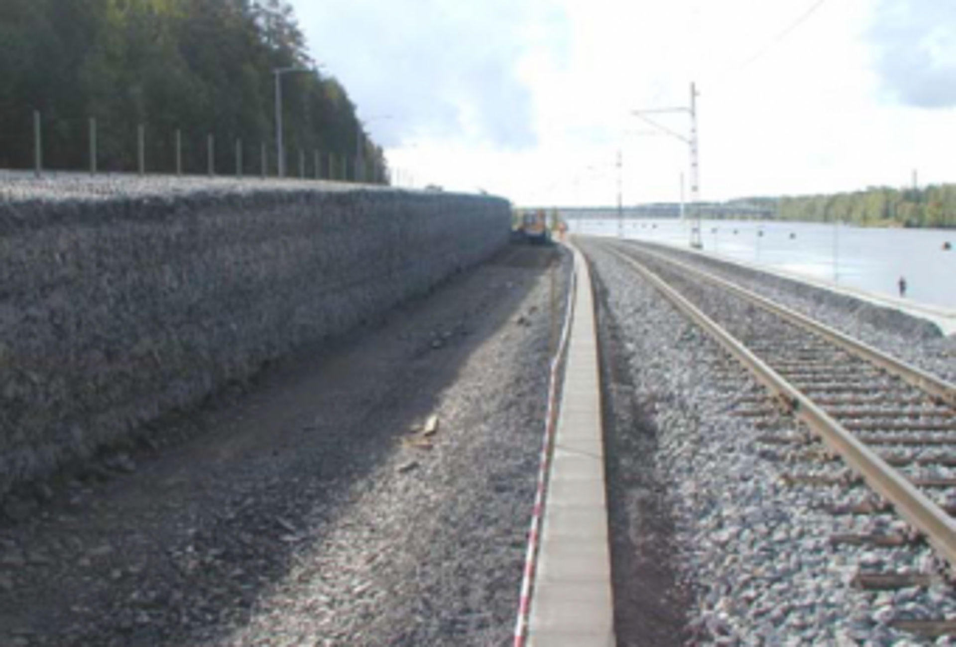 EAST UMEA - GABION VERTICAL COVERING A SHEET PILE WALL