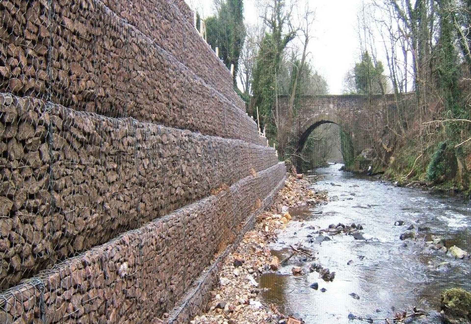 Riverbank Retaining Wall Design in Penicuik