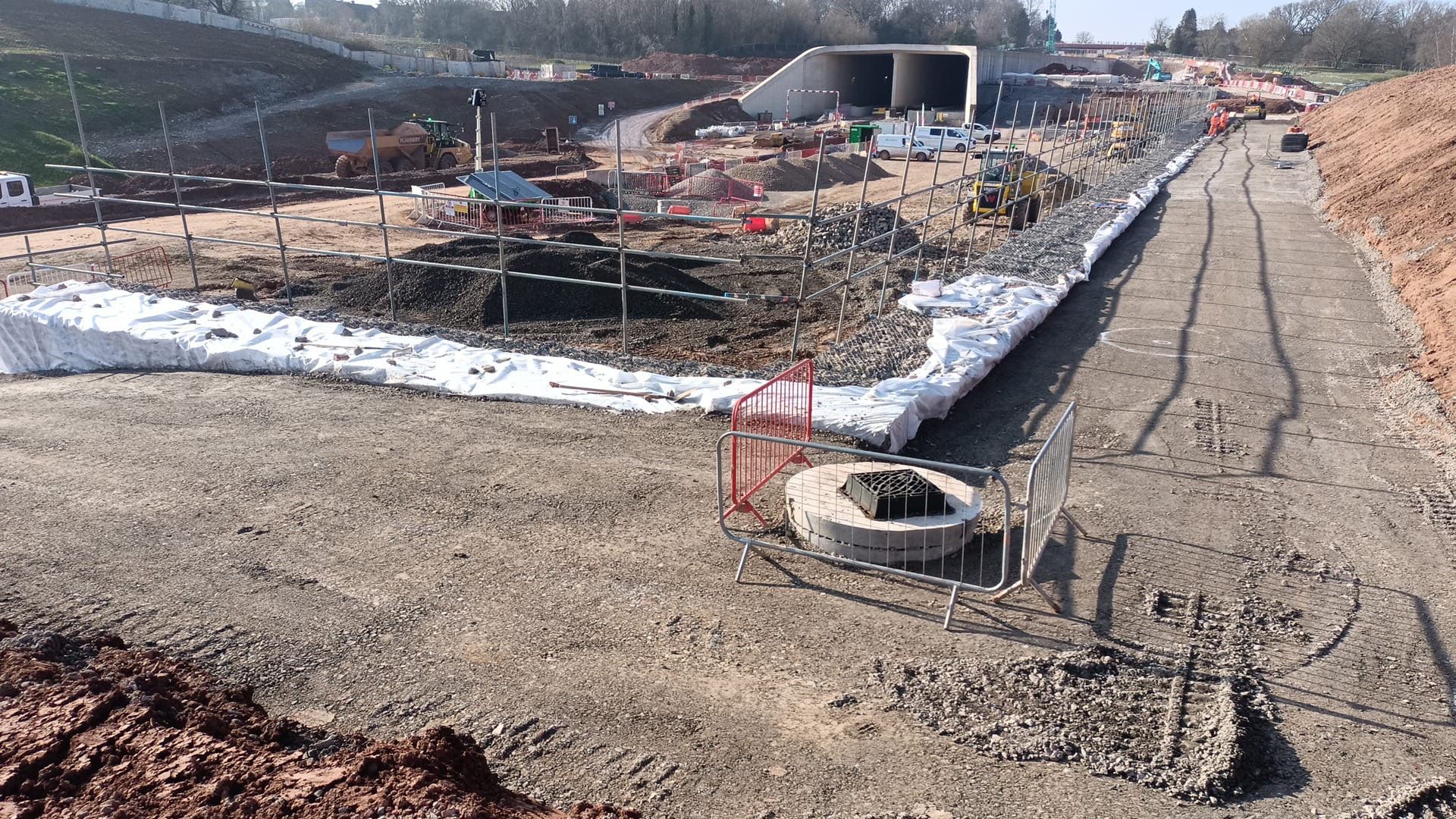 HS2 Gabion Retaining Wall Solution at Crackley to Beechwood