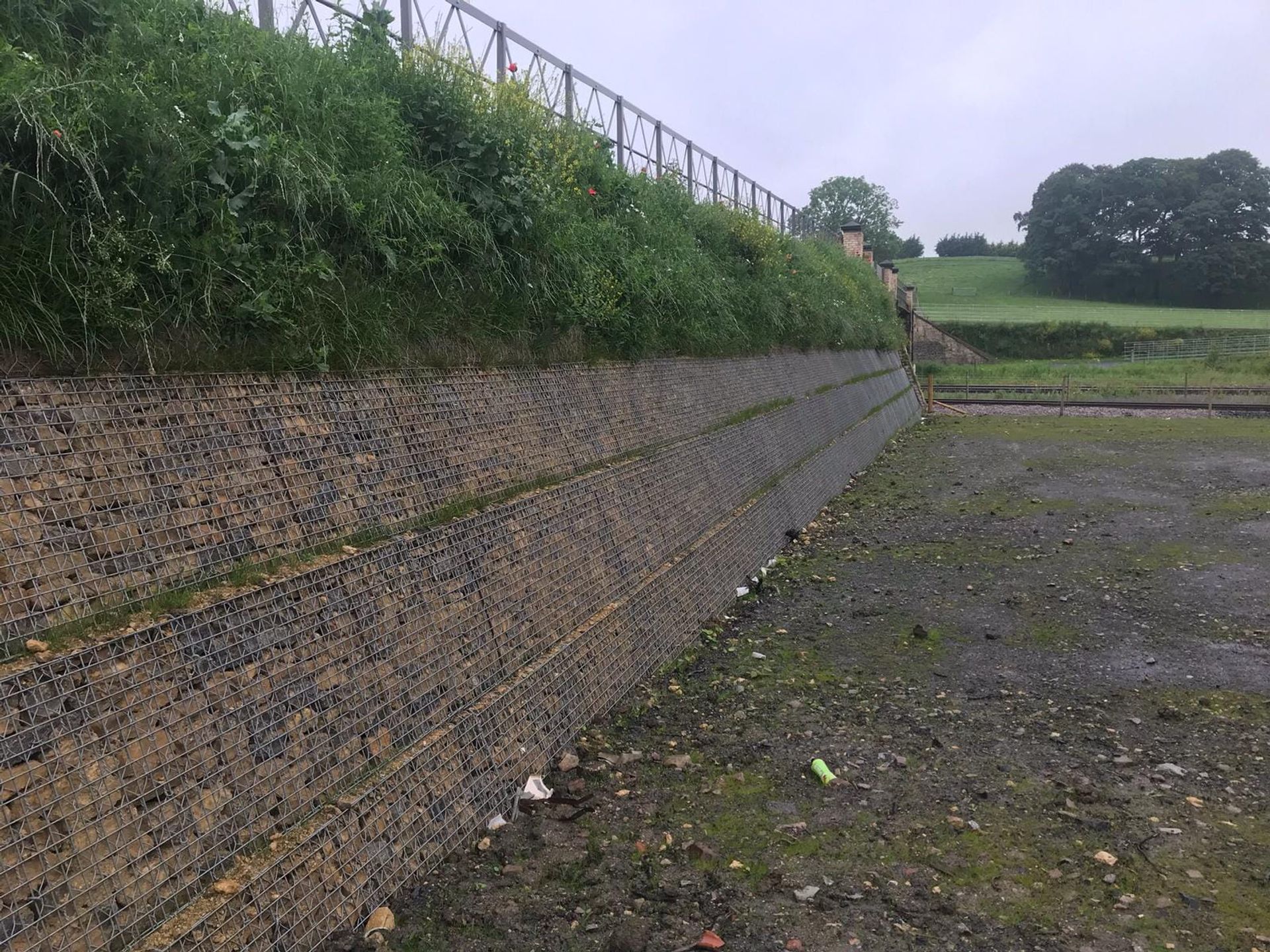 Thickley Wood Footbridge Restoration Reinforced Soil Embankment Solution