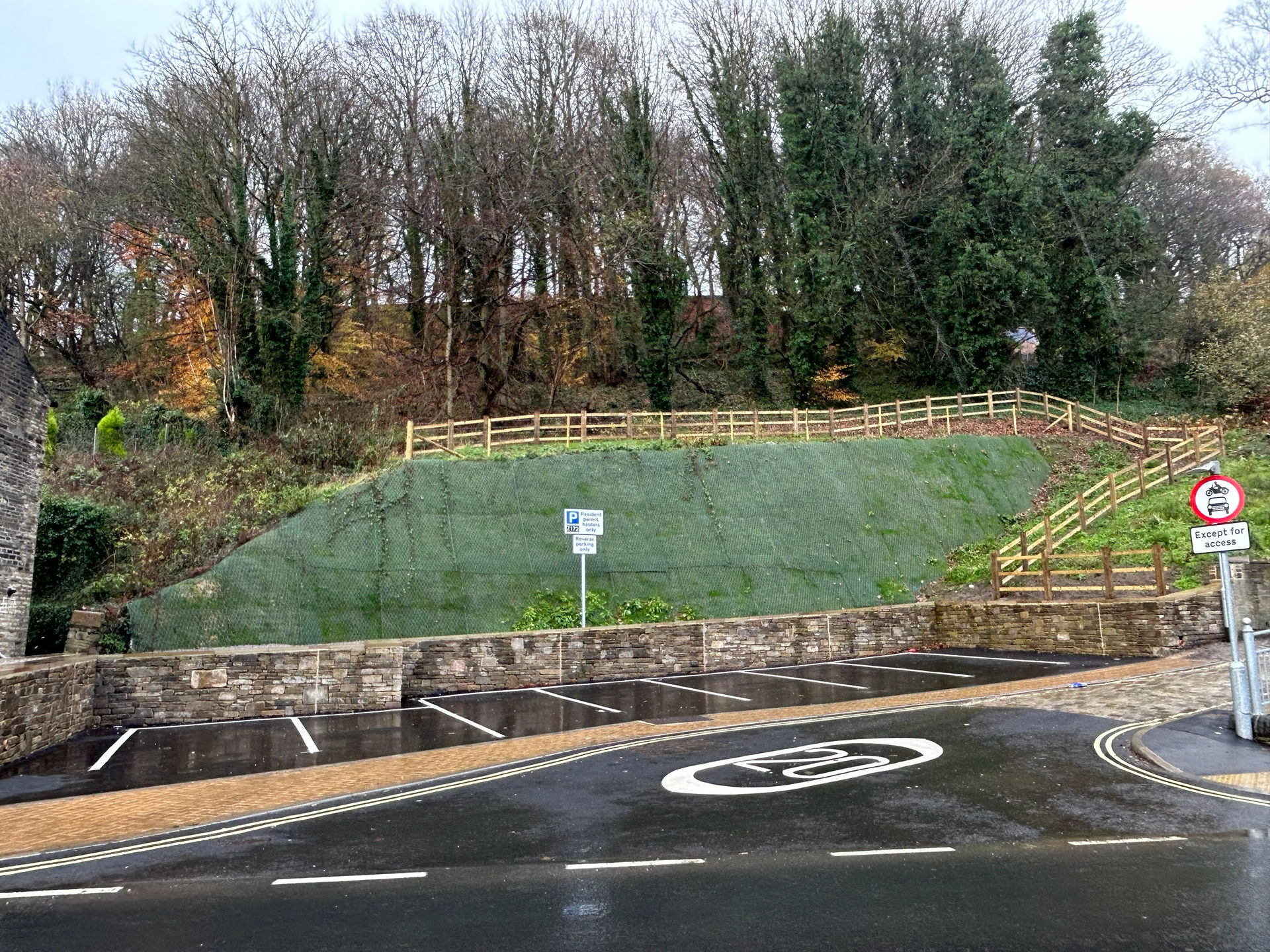Exley Bank Slope Stabilisation with Geomac System