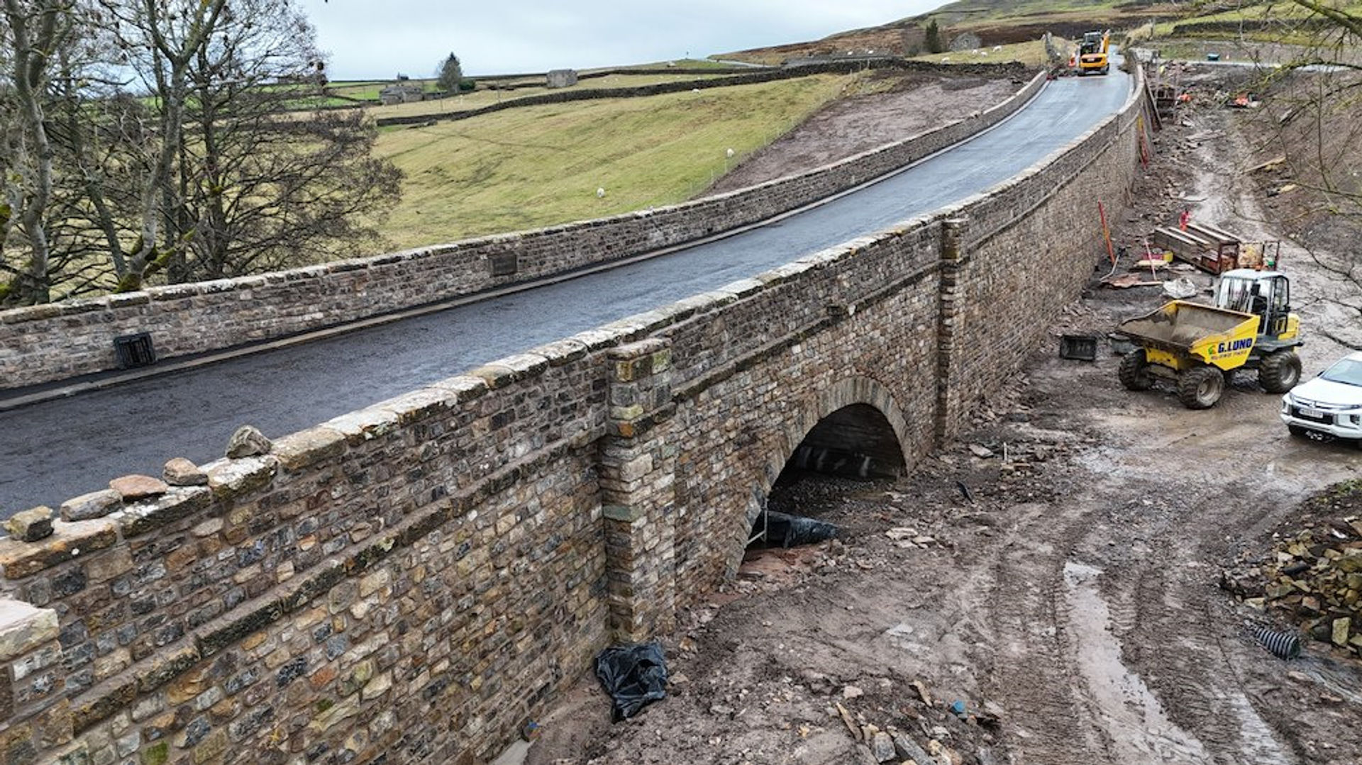 Fore Gill Bridge Reconstruction Retaining Wall and Ground Improvement in the Yorkshire Dales