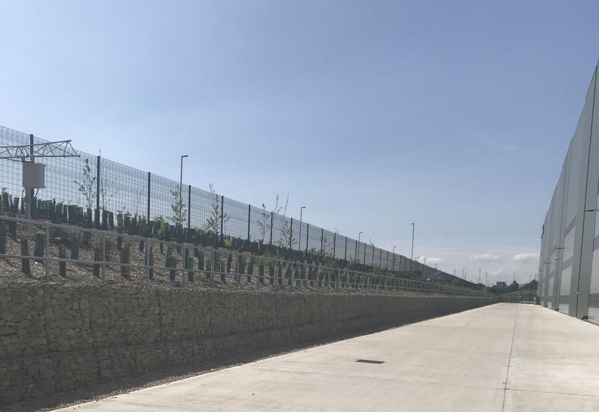 Gabion Retaining Wall Solution for JD Sports Distribution Centre Expansion in Rochdale