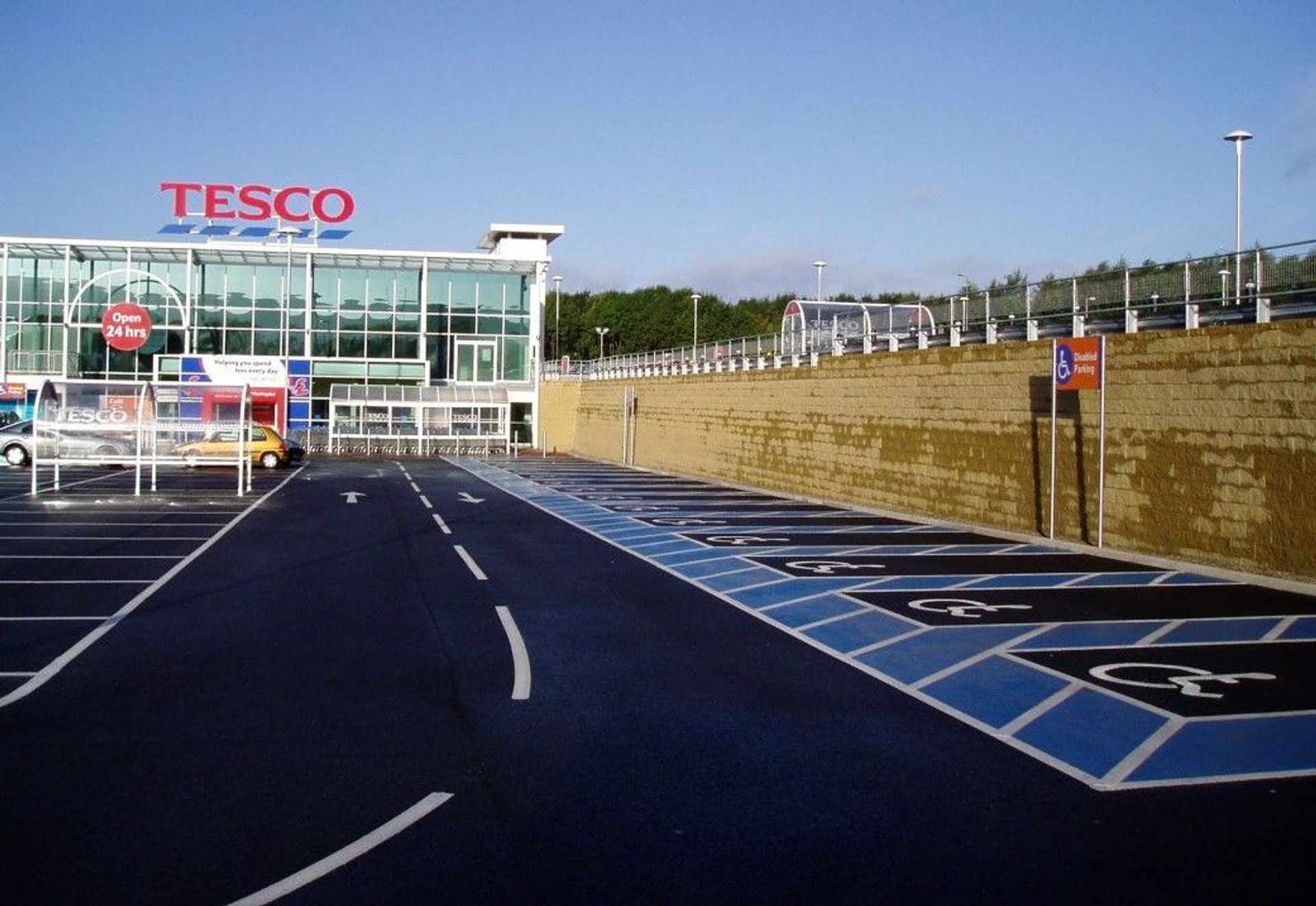Retaining Wall Solution for Split-Level Supermarket Car Park