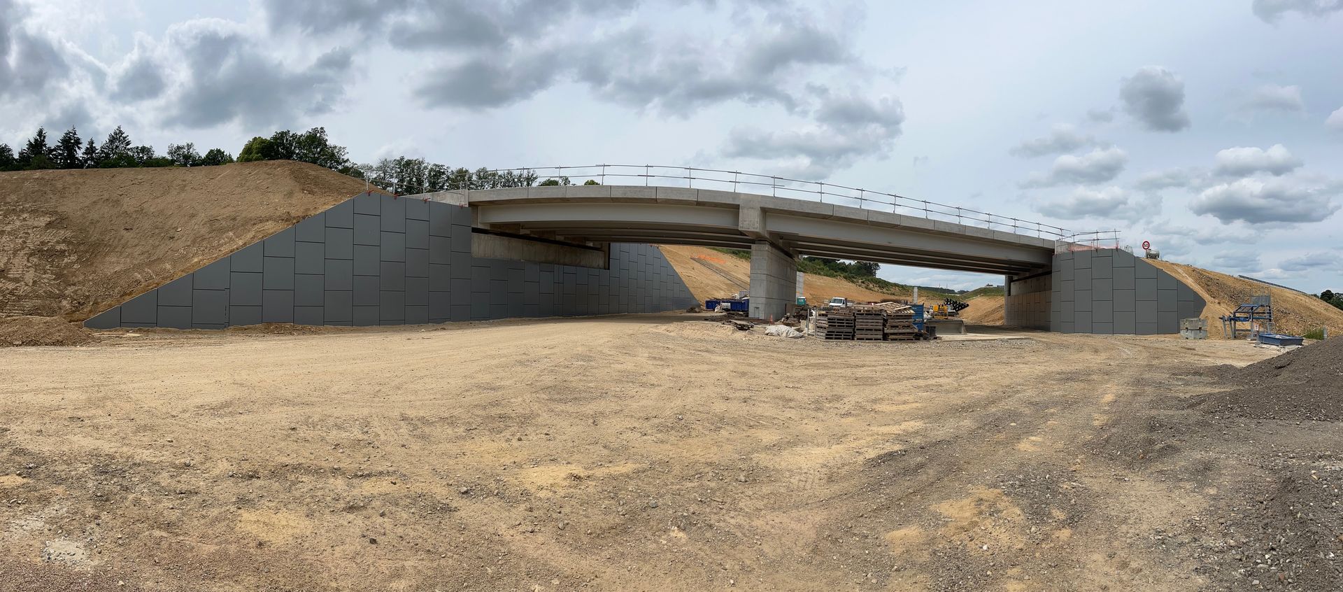 Echangeur de St Sébastien de Morsent - Ouvrage en MacRes -RN 13 Déviation d'Évreux