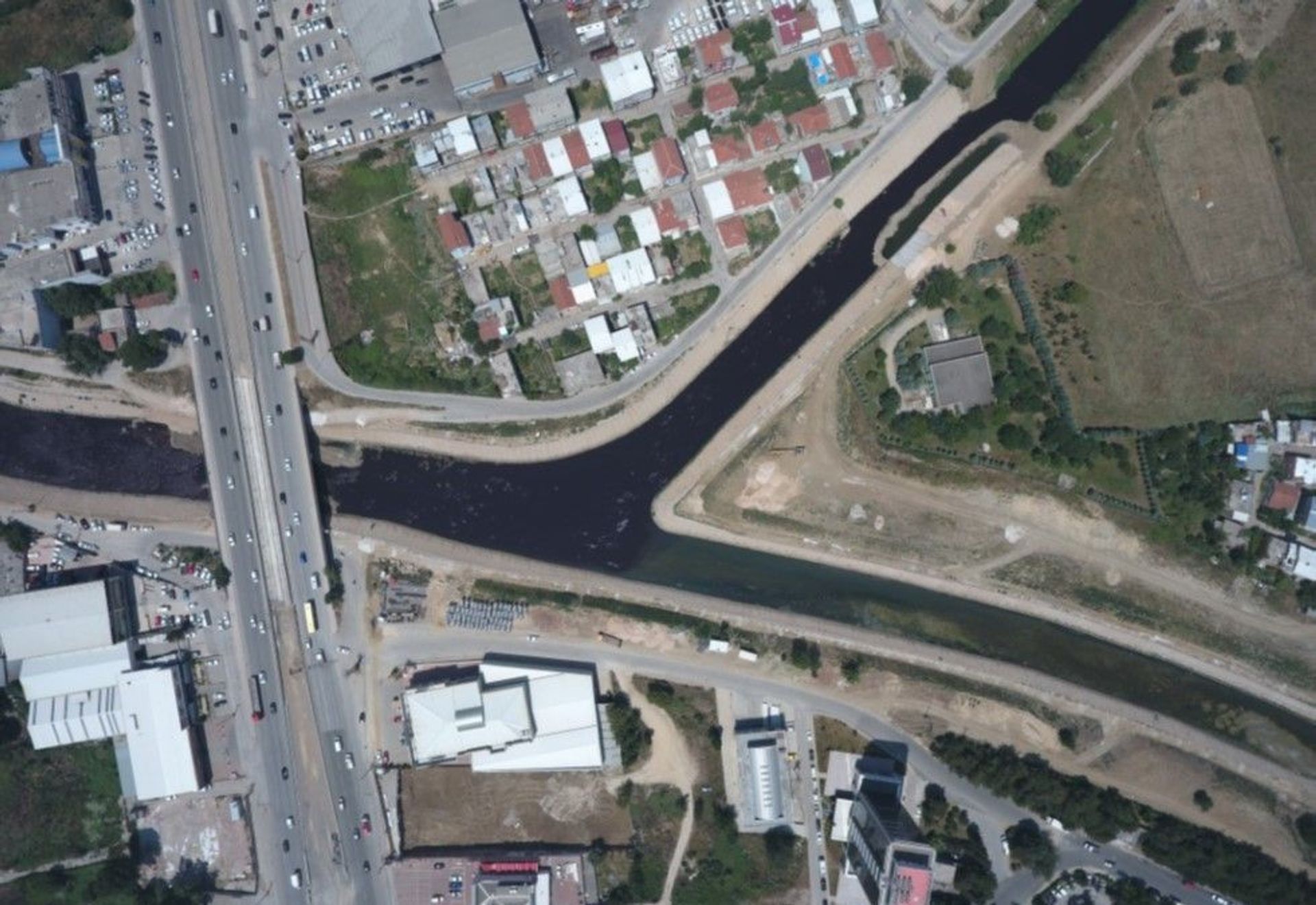 NİLÜFER RIVER PANAYIR LOCATION STREAM RECLAMATION FLOOD PROTECTION