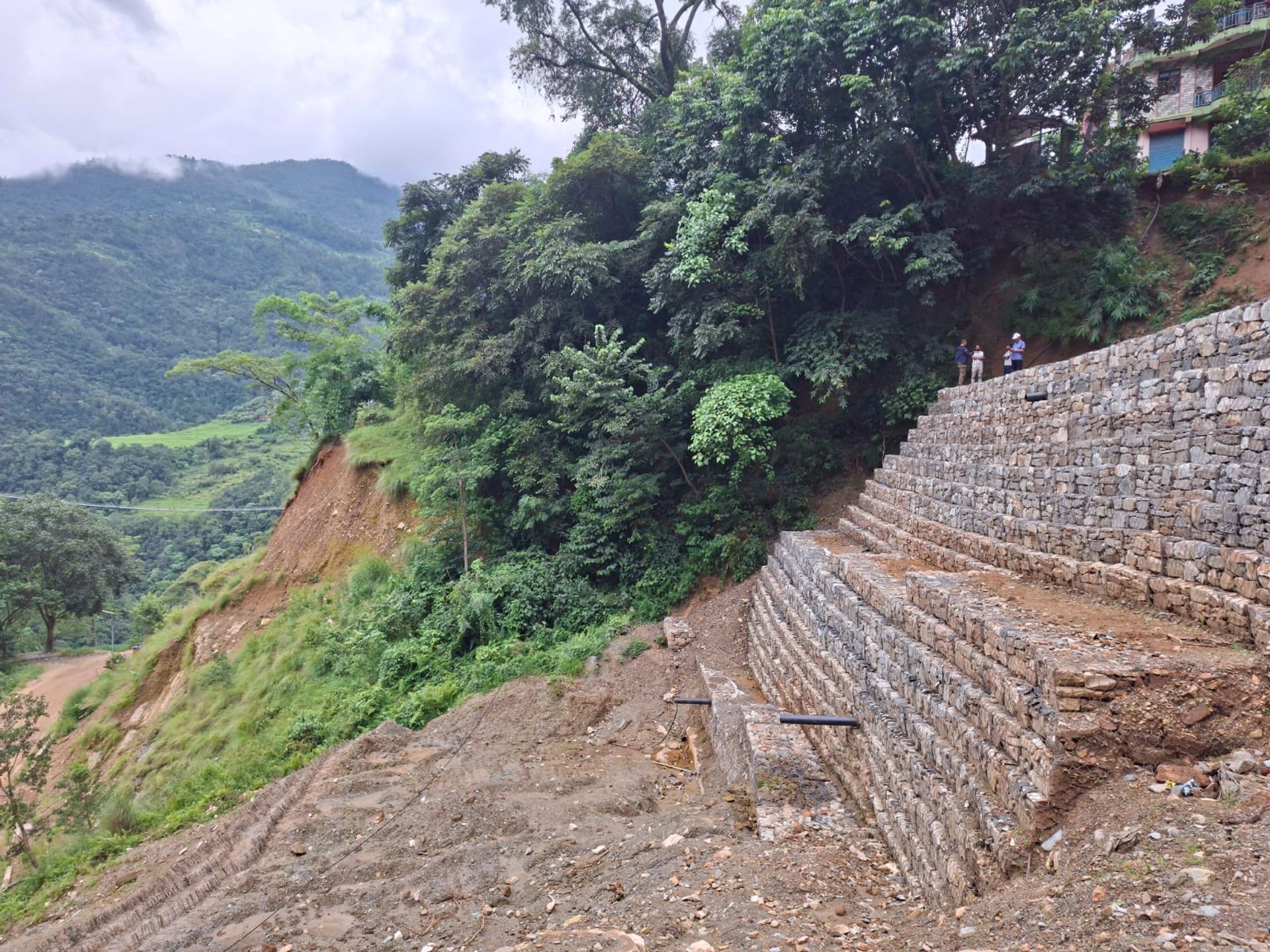 Slope Stabilization Works in Deurali Chwok - Suldada-Gahate Road, Baglung, Nepal