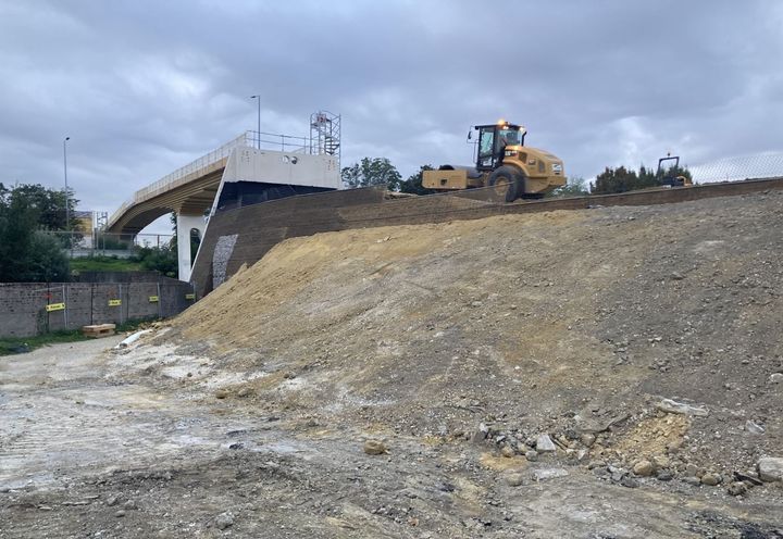 Ouvrage en cours - Rampe nord