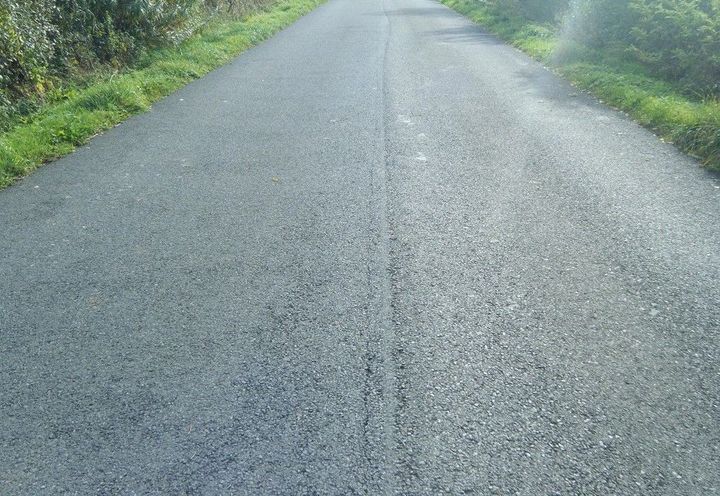 Heavy traffic uses this road to get to and from the local quarry