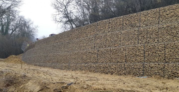 Vue du remblai renforcé 