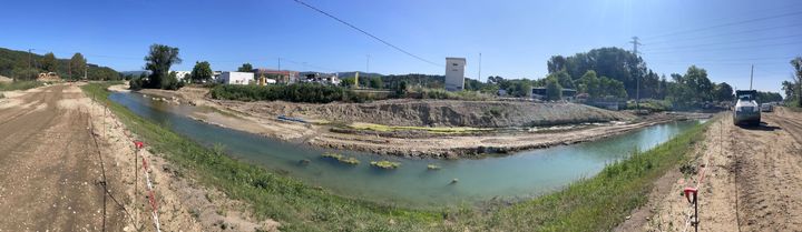 Vue d'une partie du chantier avant les travaux