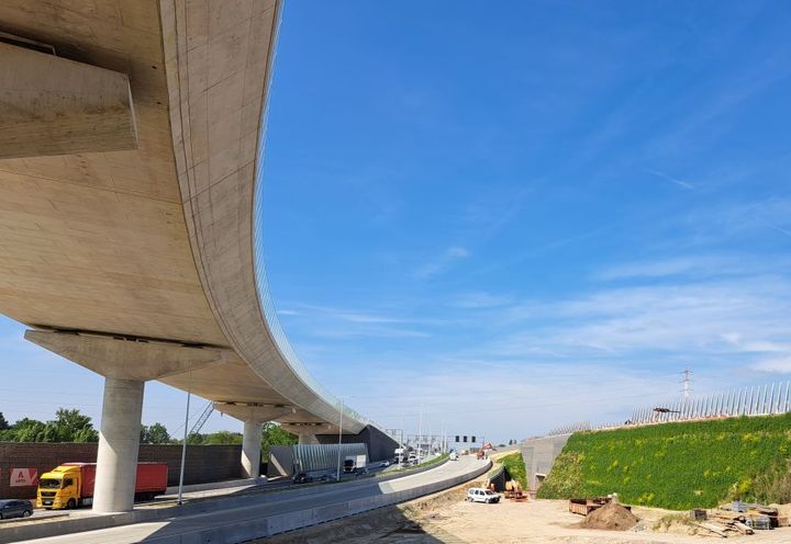 Detail of the road bridge